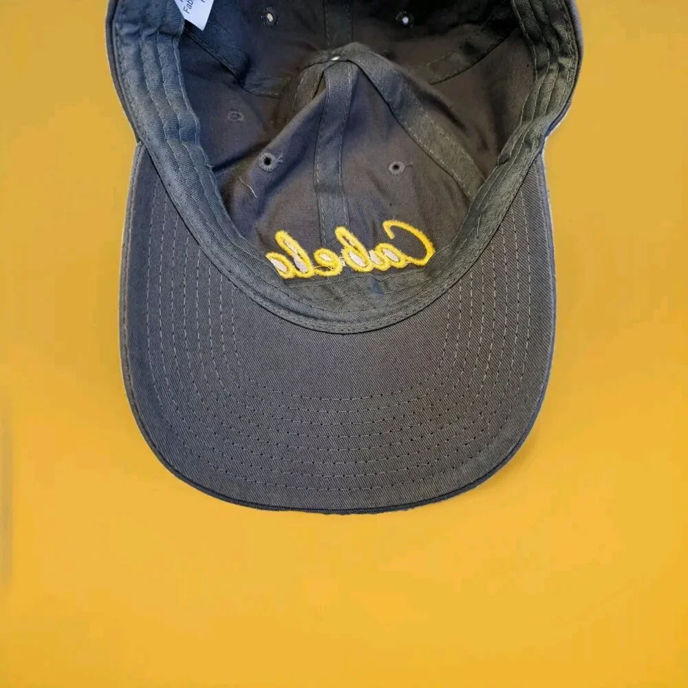 Cabelas Club Ball Cap Script Logo Hunting Fishing Baseball Dad Hat Strapback